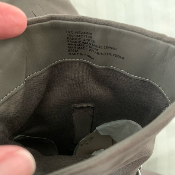 INC Women’s Reanna Faux Suede Pointed Toe Ankle Boots - Picture 8 of 13